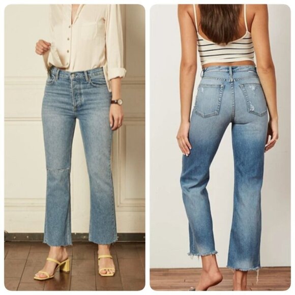 Boyish Denim - Boyish THE MIKEY High Waist Wide Leg Jeans Sz 26 in MIRROR